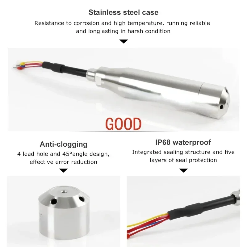 Water Level Measurement Instruments Level Probe Sensor for Water Tank Level Detection