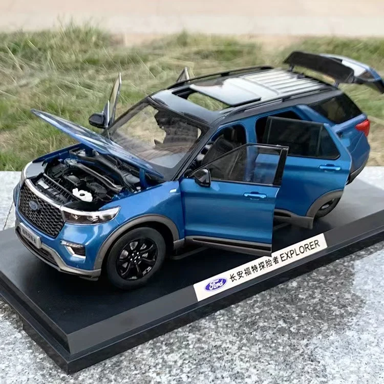 1/18 Ford EXPLORER 2020 Off-road SUV Metal Diecast Car Model Shock Absorber Ornaments Display Boy Toys Gifts Collection