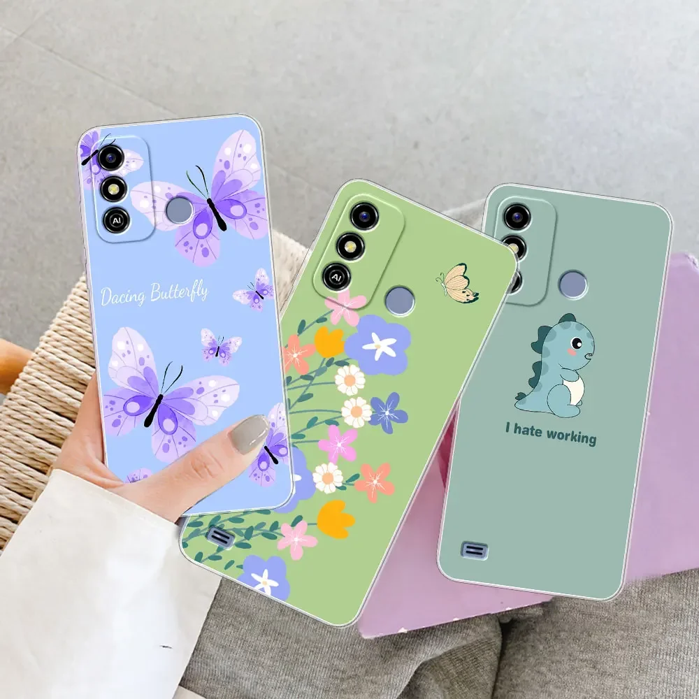 For ZTE Blade A53 Pro Case Shockproof Clear Silicon Soft TPU Back Cover For ZTE A53 New Fundas For ZTE Blade A53 Bumper Coque