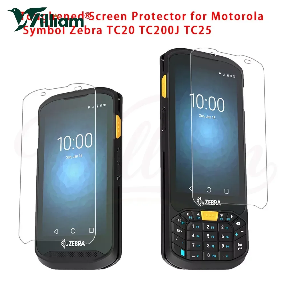 5-Pack Tempered Glass Screen Protector For Zebra TC20 TC200J TC25