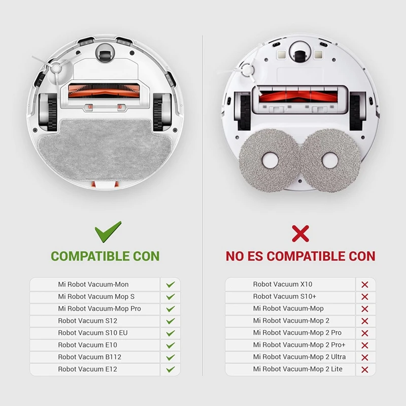 Peças de aspirador de pó Filtros HEPA para Série Mop 2S / P / Pro/Vacuum S12