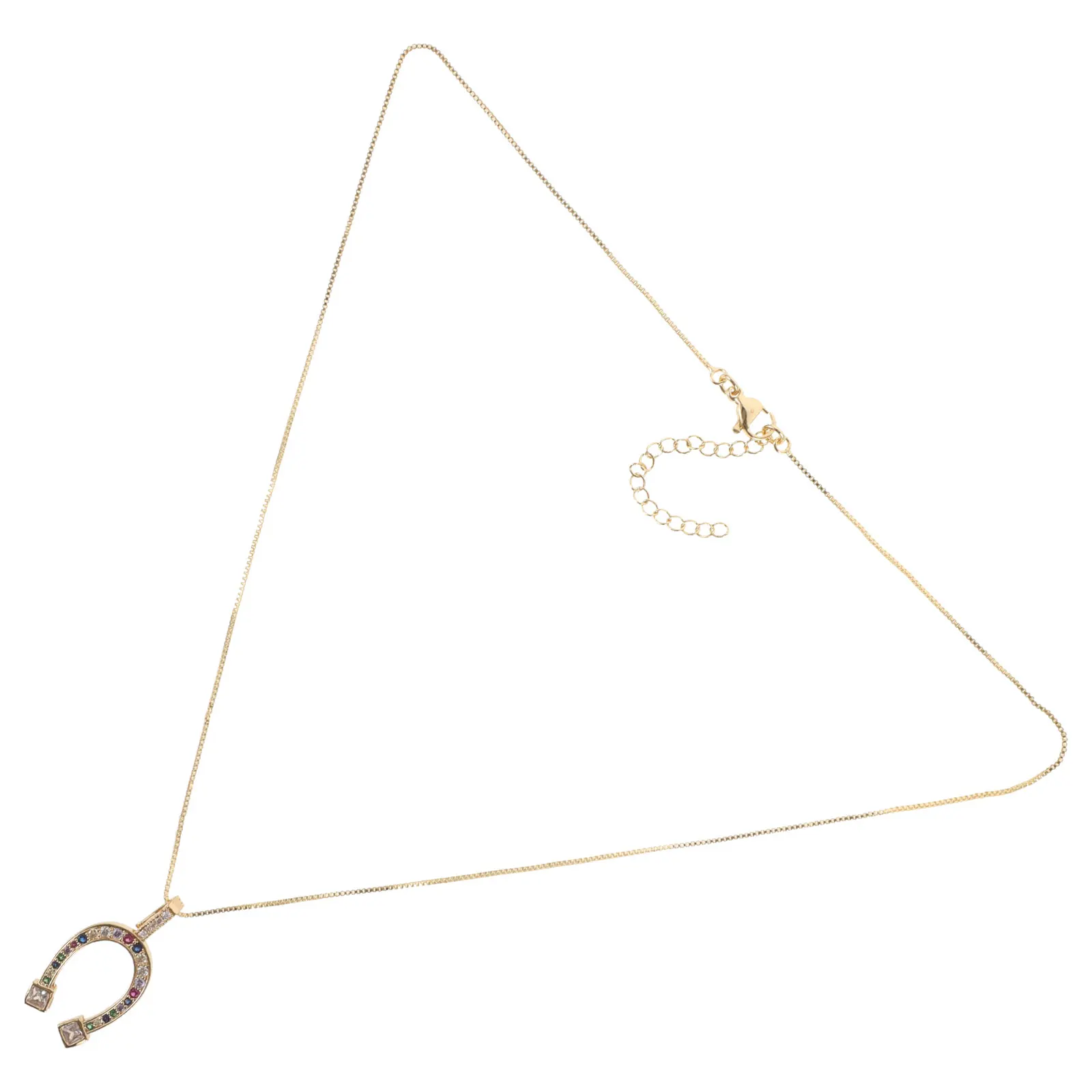 

Horseshoe Necklace For Women Trendy Dainty Pendant Chain Cool Creative Jewelry Gift Party Club Dance Bar Graduation Christmas