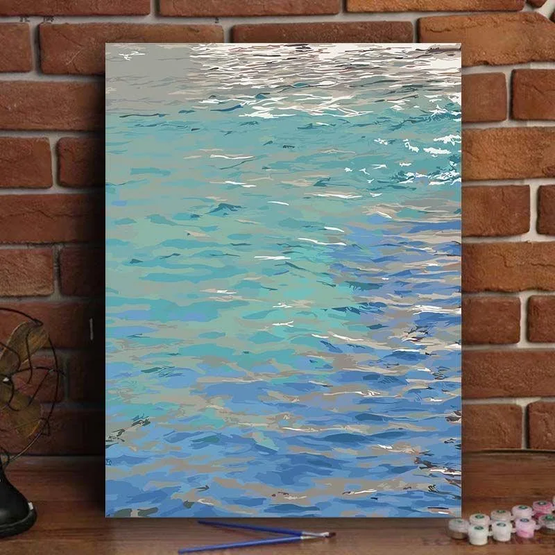 

G-0004 Ocean Sunset Oil Painting Art