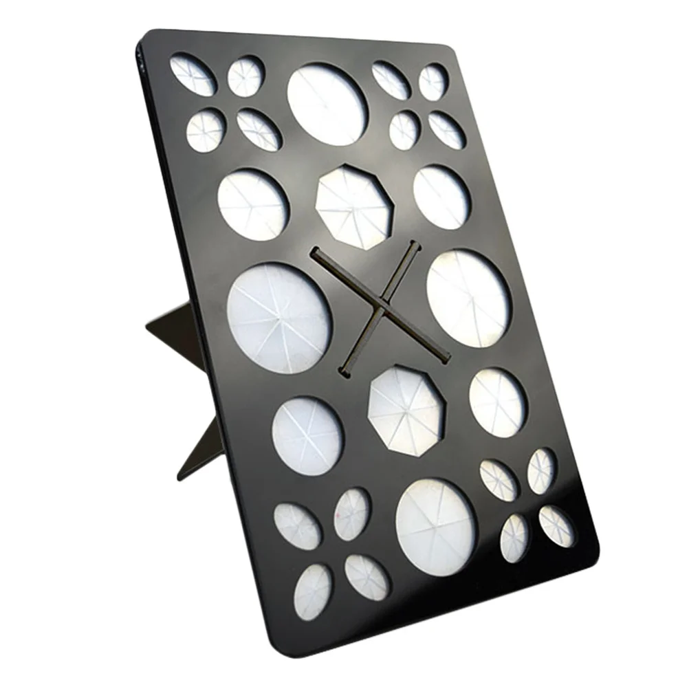 

Folding Black Makeup Organizing Stand Air Drying Holder Acrylic Brush Organizer Nail Art Tool Rack