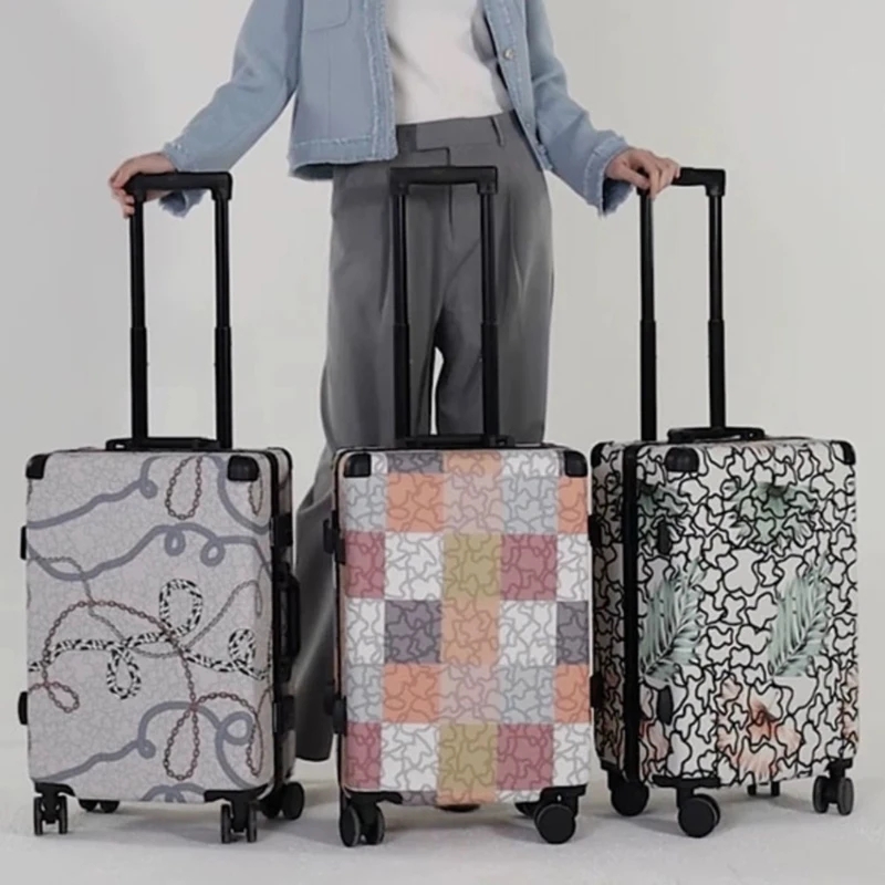 Hot!New Men High quality Rolling Luggage Students Aluminum frame Password Suitcase Women 20 24 inch fashion Trolley Travel box