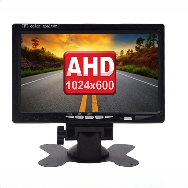 True HD AHD Monitor IPS 7 Inch Screen Car Home 12V 24V Truck Reversing Video Display