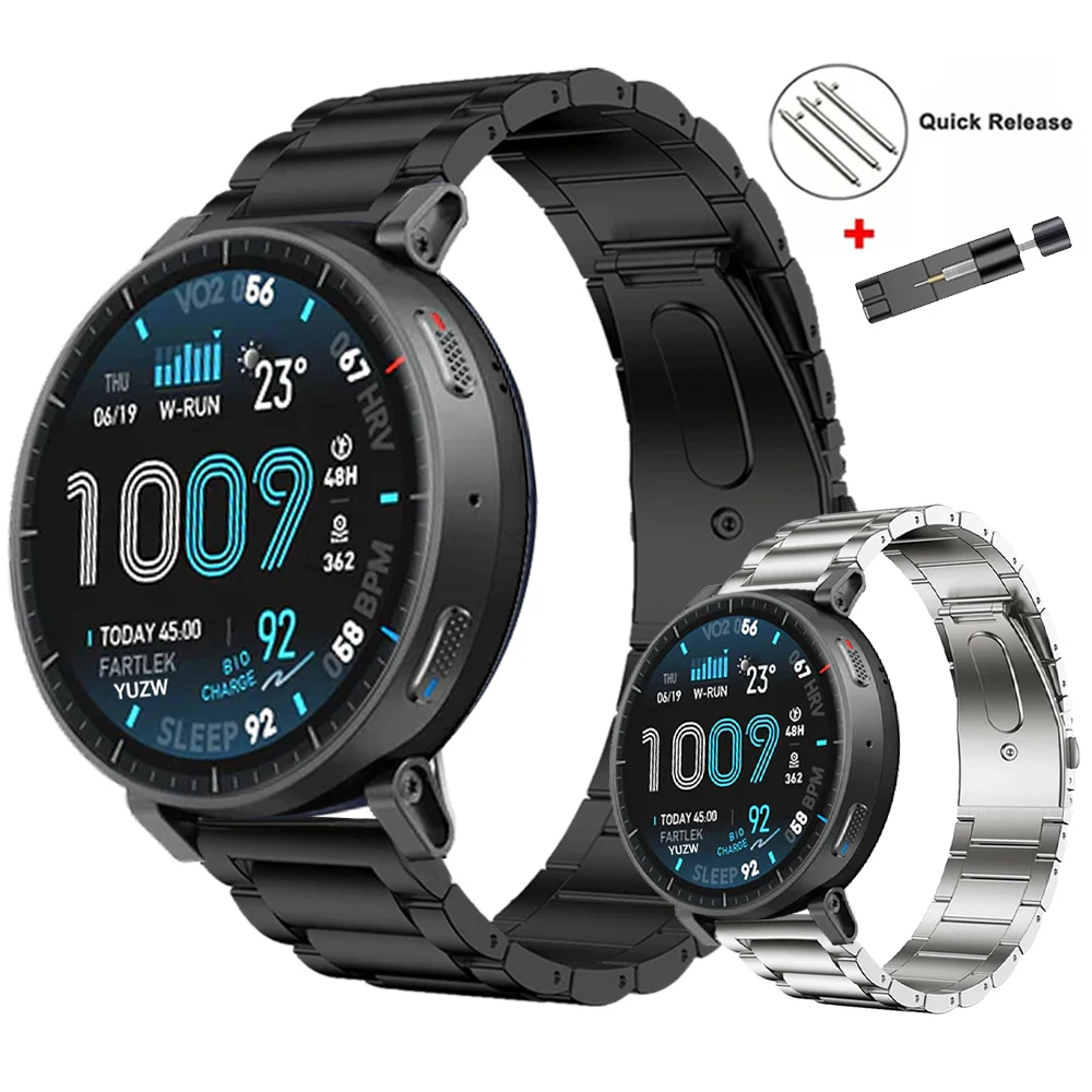 Titan-Uhrenarmband 22mm für Amazfit Bip 6 5/BALANCE 2 Smartwatch-Armband für Amazfit Active Max 48mm GTR 4 2 GTR3 Pro Zubehör