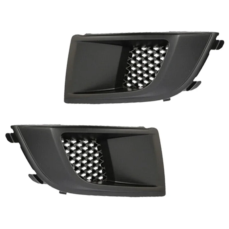 ABGR-2 ชิ้น 57731AG38A 57731AG39A กันชนหน้ากันชนโคมไฟ BEZEL Grille ฝาครอบหมอกโคมไฟ Grille สีดํา ABS รถสําหรับ Subaru 2008 2009