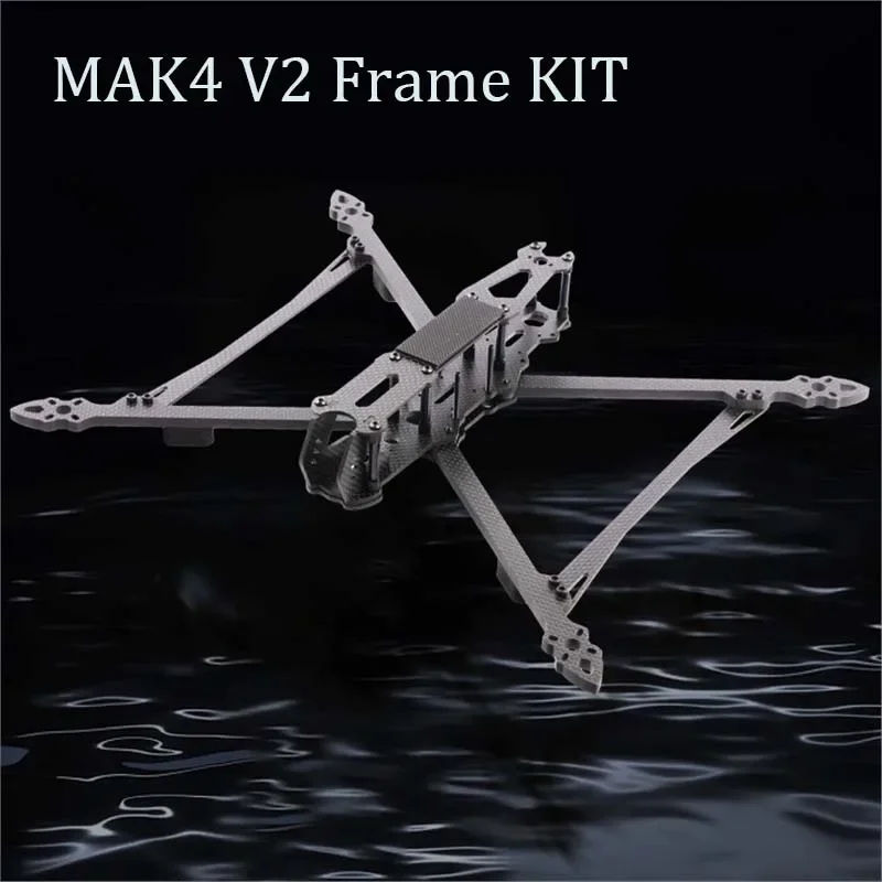

MAK4 V2 MARK4 FPV Drone Комплект рамы из углеродного волокна Регулируемый размер для RC FPV Гоночные дроны для фристайла LongRange