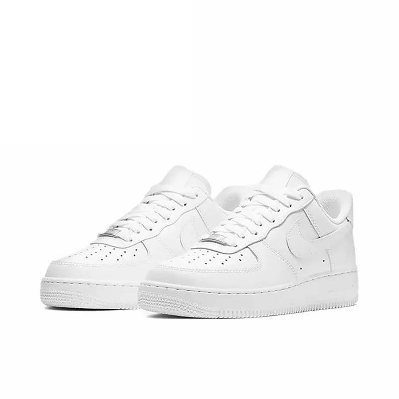 original Nike Air Force 1 Low \'07 White Noble Red White Obsidian af1 trainer casual Men Women sneaker Sports airforce Shoes