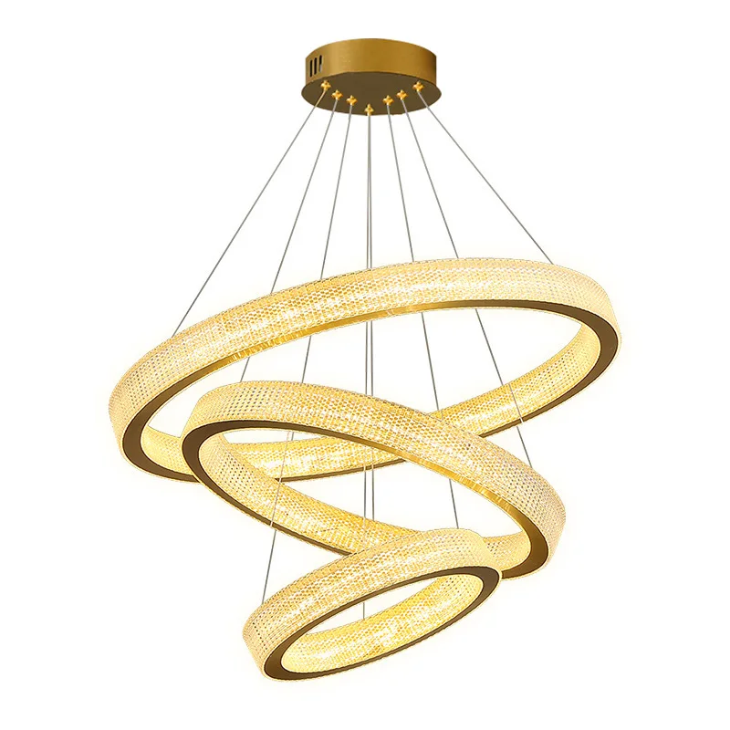 

Empty villa living room large chandelier duplex floor hall simple loft stair light long chandelier building middle floor crystal