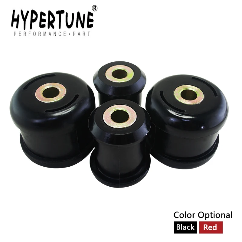 

Hypertune — передние нижние втулки рычага управления для Honda Civic 01-05 для Acura RSX 02-06, полиуретан, черный, красный HT-CAB02