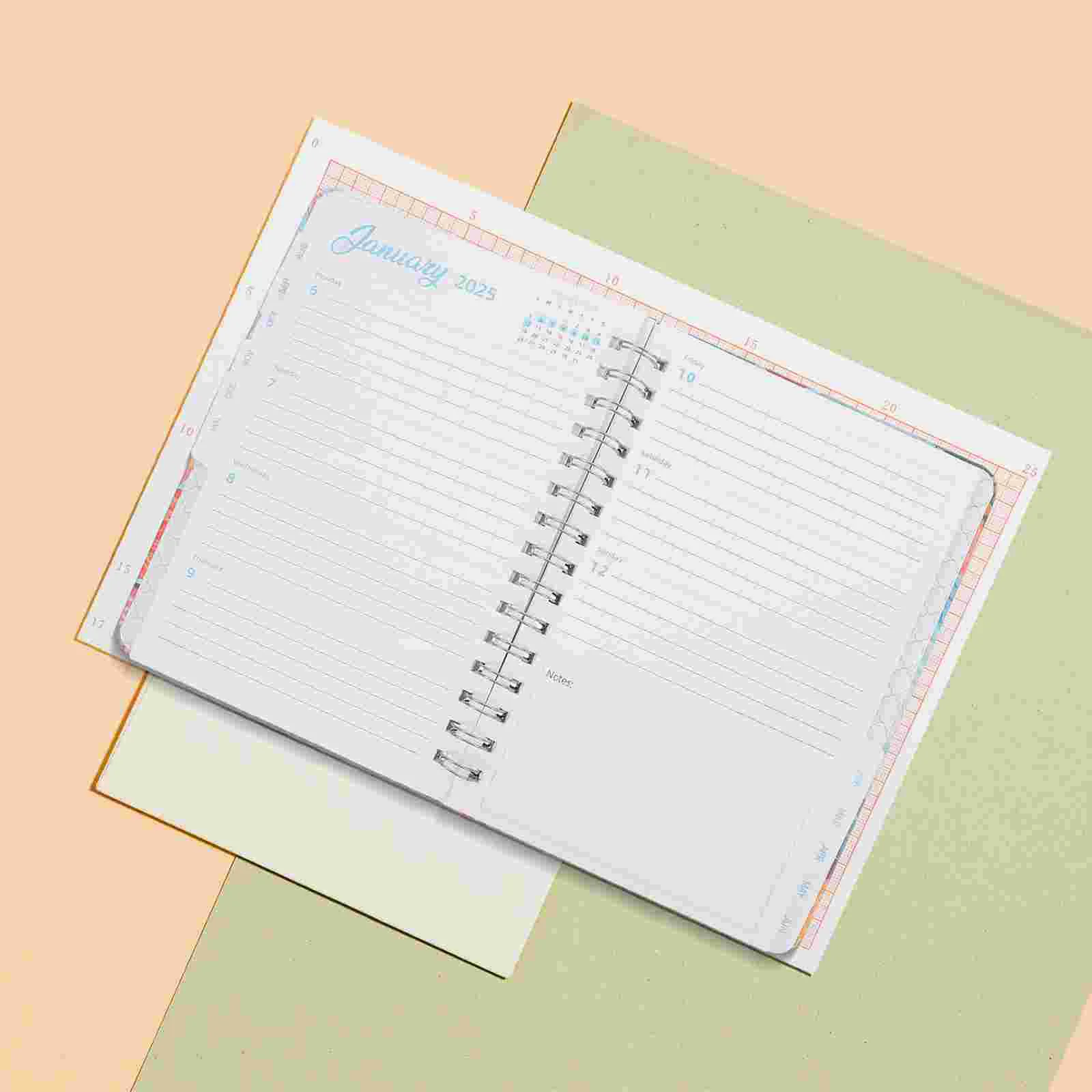 2024 -2025 Notebook The Calendar Weekly 2024-2025 Agenda Notepad Aesthetic Appointment Planner Spiral