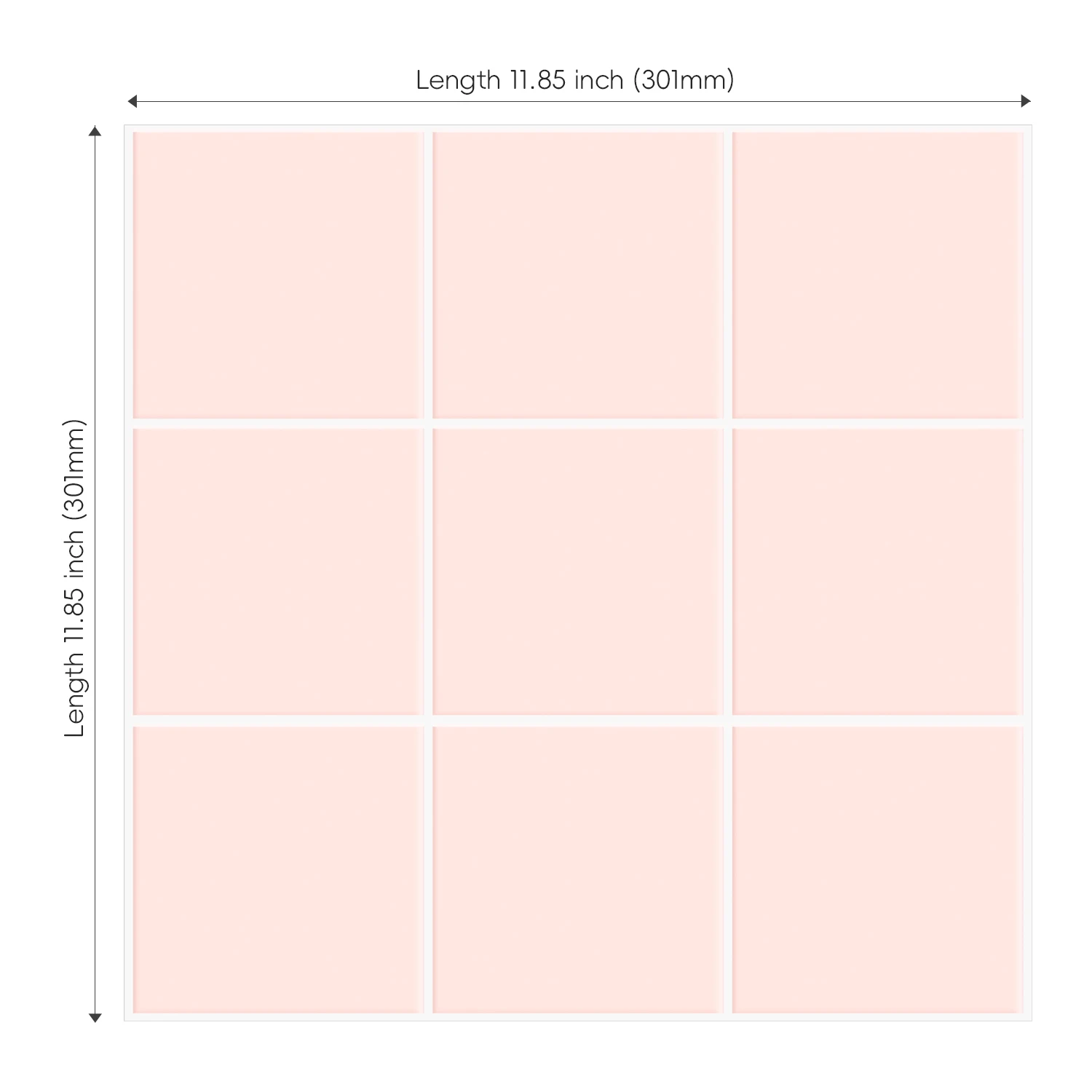 

5Sheets Solid Color Interior Wall Decoration Stickers Waterproof Kitchen Baffle Easy to Apply Home Decor