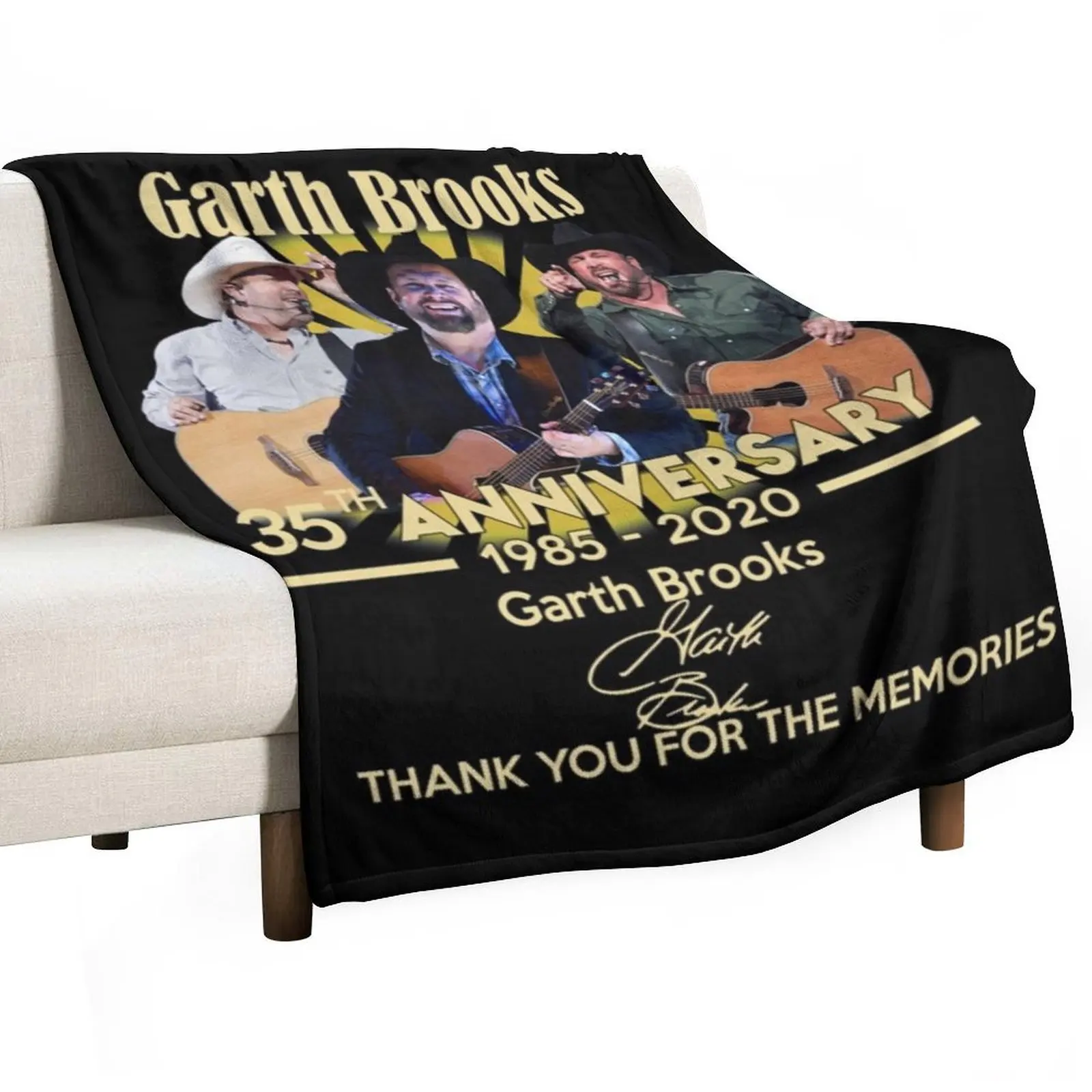 Garth BROOKS 35th Anniversary Throw Blanket Bed Fashionable Soft Beds heavy to sleep Blankets