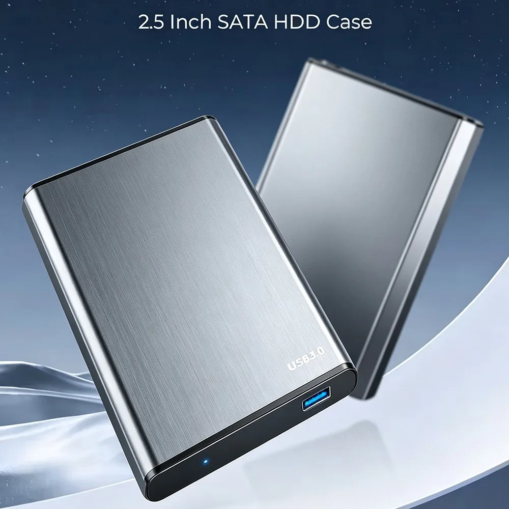 KEBIDU Werkzeugloses 2,5 Zoll 5Gbps USB3.0 SATA SSD HDD Festplattengehäuse aus Aluminiumlegierung, Hochgeschwindigkeits-Externes Gehäuse – Detail 4