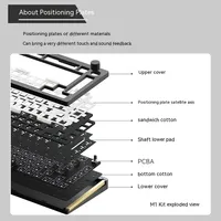 Monsgeek M1 ALUMINUM FR4 Mechanical Keyboard POM Plate For MonsGeek M1 DIY Kit custom Accessories Gaming Keyboard Kit Man Gift
