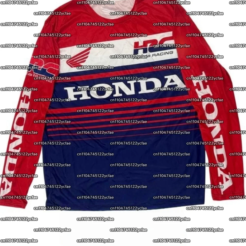 

Honda Autumn Motorcycle Quick Dry Jersey Long Sleeve Breathable Racing Shirt Comfortable Dirt Bike Gear for Daily Outdoor Clothe