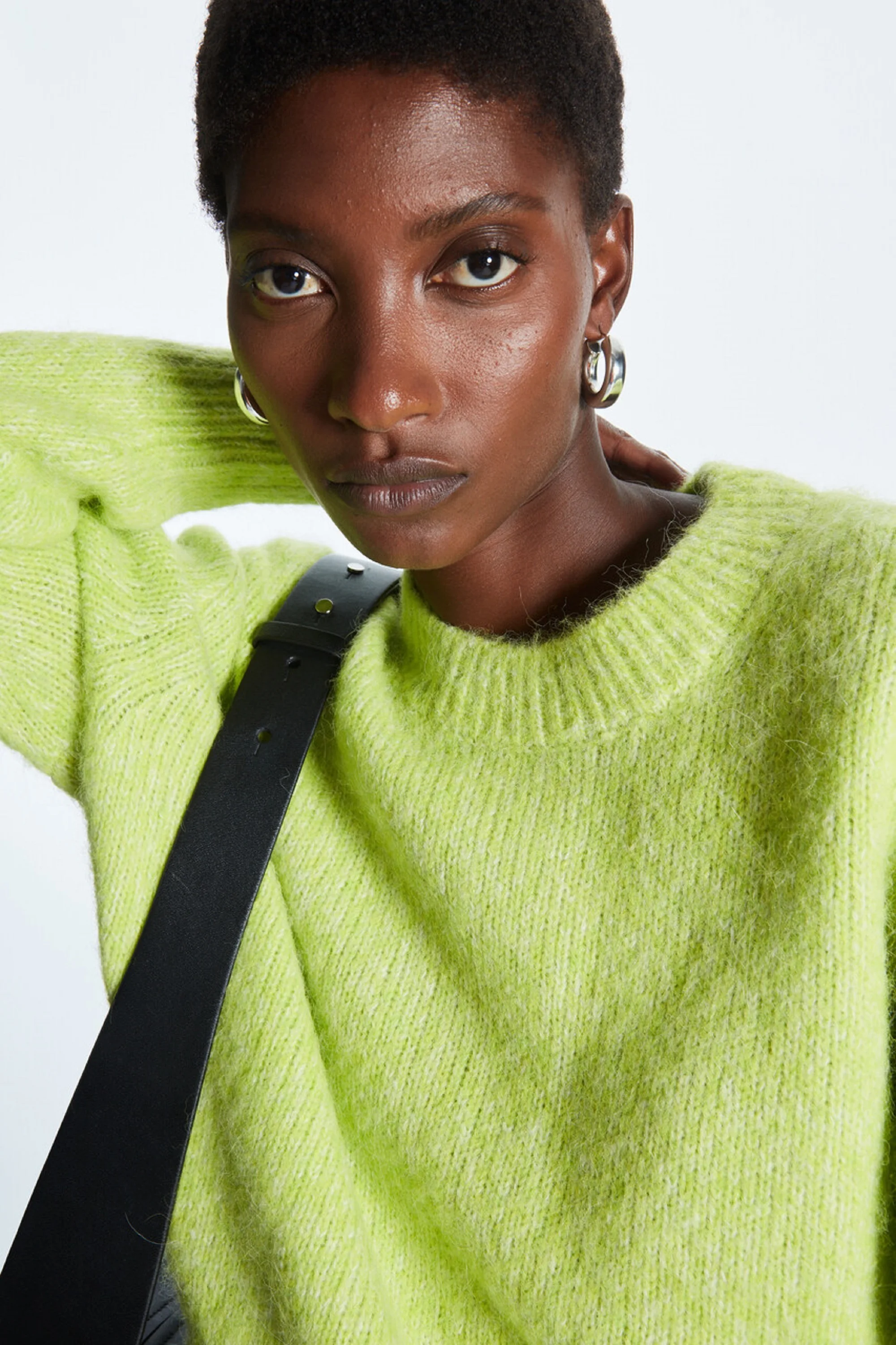 Ethereal MD 2025 YAZHIMEI spring new style of Women's casual casual casual crewneck alpaca wool blend sweater