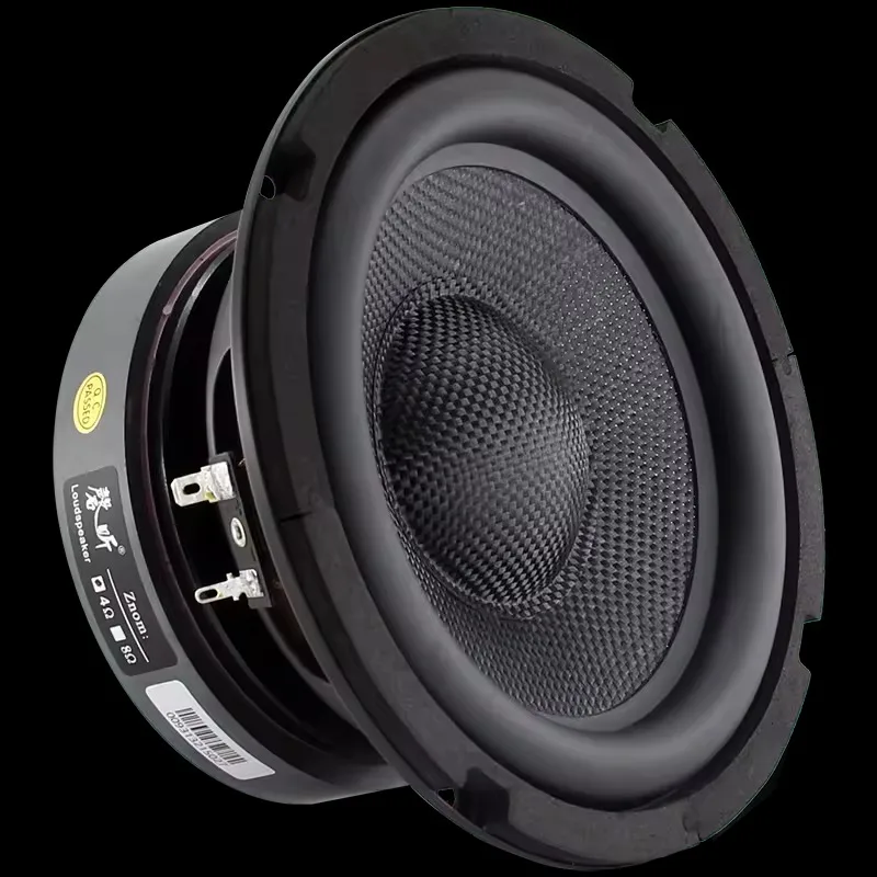 6.5 inch HIFI fever grade heavy subwoofer pure tone speaker, glass fiber woven sound basin professional large steel cannon round