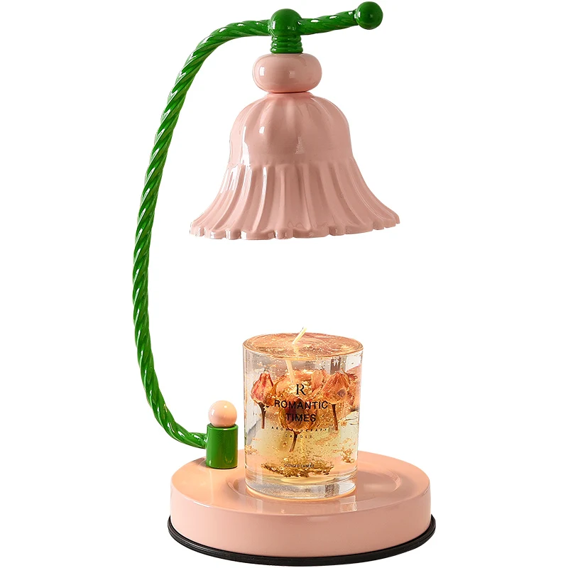 

110V/230V Korean Room Decor Girl Bedside Lamp Pink Table Lamps Gift Aesthetic Mediterranean Style Bedroom Aroma Candle Warmer