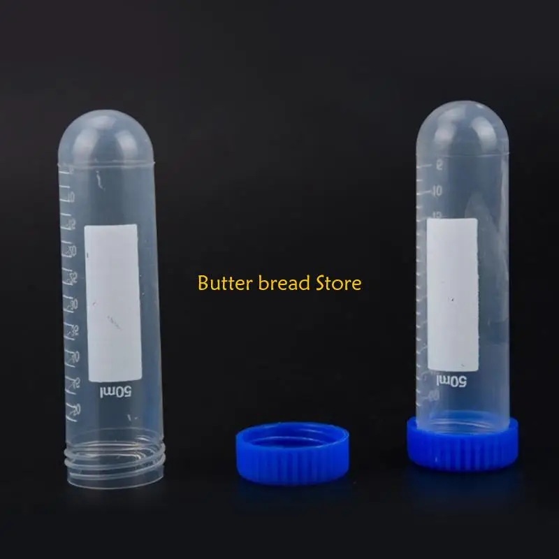 W89C Juego tubos centrífuga 50 50 con escamas graduadas Capa tornillo anti-desacuerdo Bottom para