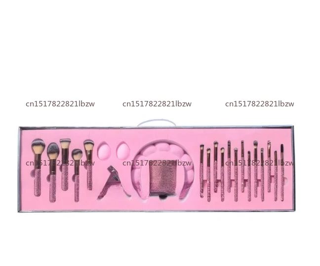 Unique 23pcs Bling Makeup Brush Set - Crystal Diamond Rhinestone Professional Gifts for Women