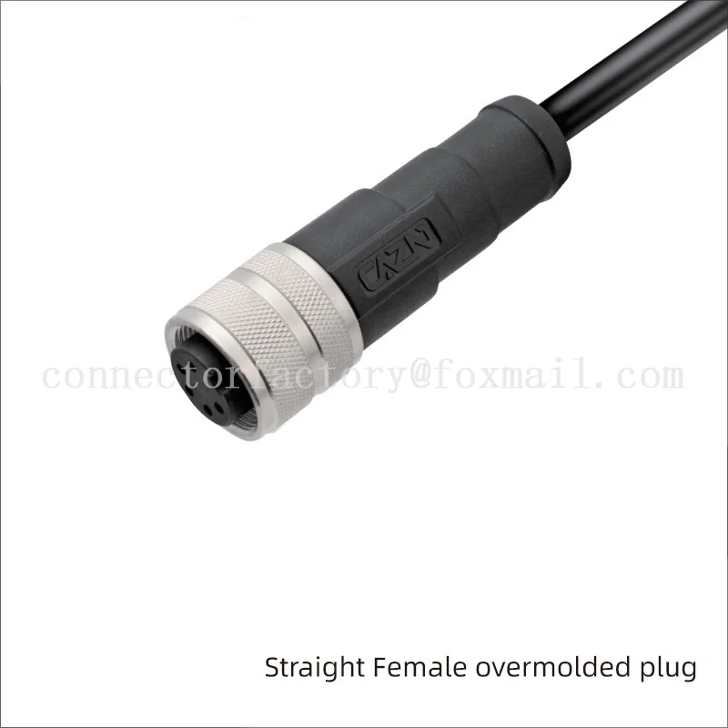 Imagem -05 - Injeção Masculina e Feminina Moldada Straight Cotovelo Plug Ip67 Cabo de Conector Impermeável M16 19 Pinos 24 Pinos Core Comprimento 1m