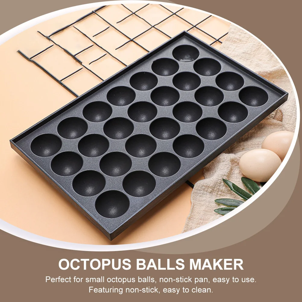 

Aluminum Mold Nonstick Baking Tray Fish Balls Eggs Easy to Use Pan Octopus Balls Maker Egg Tray Grill Plate
