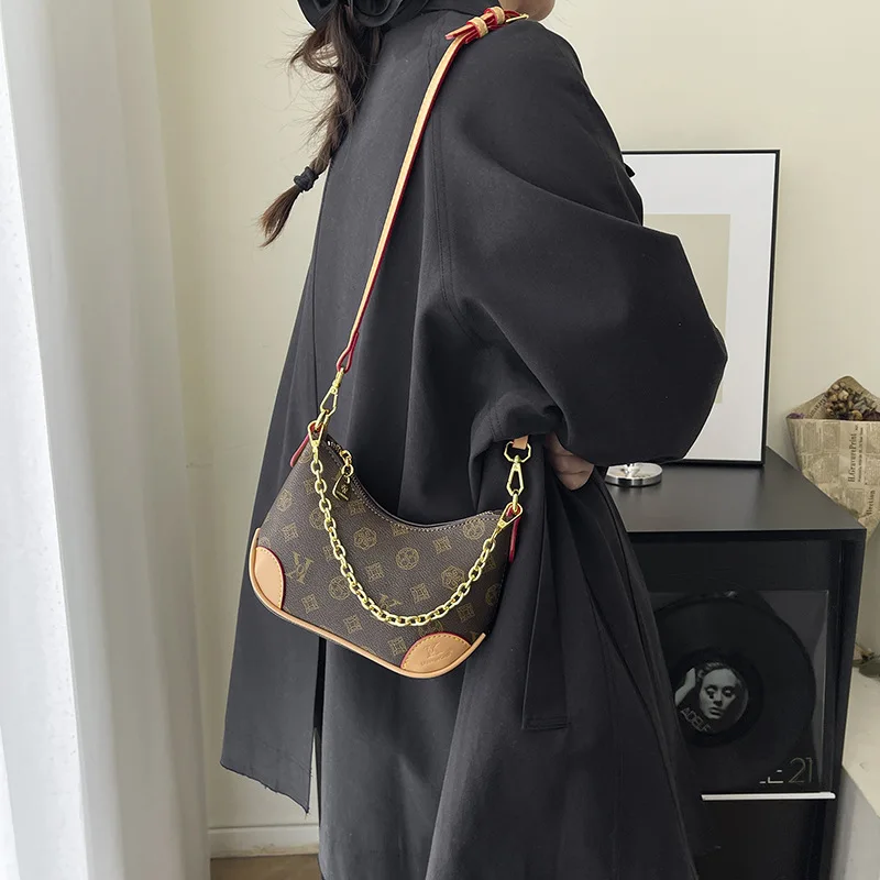 حقائب نسائية عالية الملمس، حقائب يد عصرية مطبوعة ريترو، حقائب نسائية مائلة فاخرة خفيفة #4