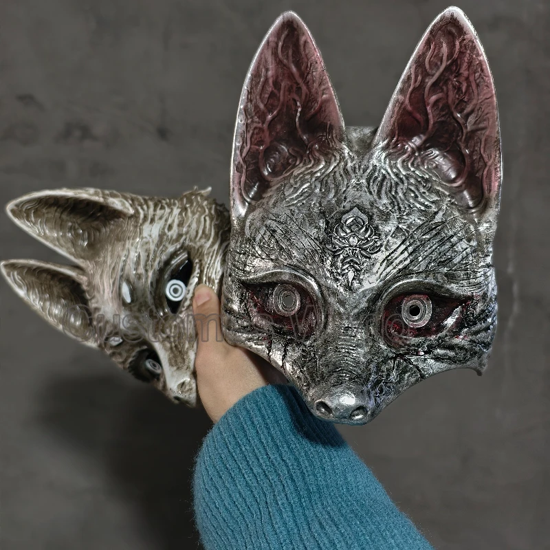 Jogo Silent Hill F Hinako Shimizu Máscara de raposa Cosplay Prop Kotoyuki Tsuneki Cosplay