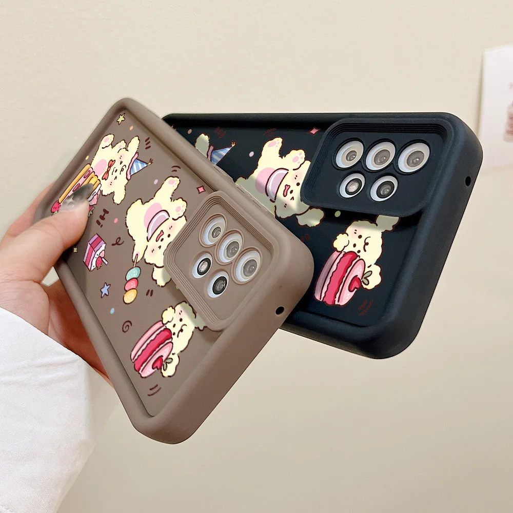 Custodia per orsetto di latte per Samsung S23 S24 Ultra S22 Plus S20 S21 FE custodie Galaxy A55 A54 A53 A52 A13 A14 A15 A12 A33 A35 A34 A51 A21S