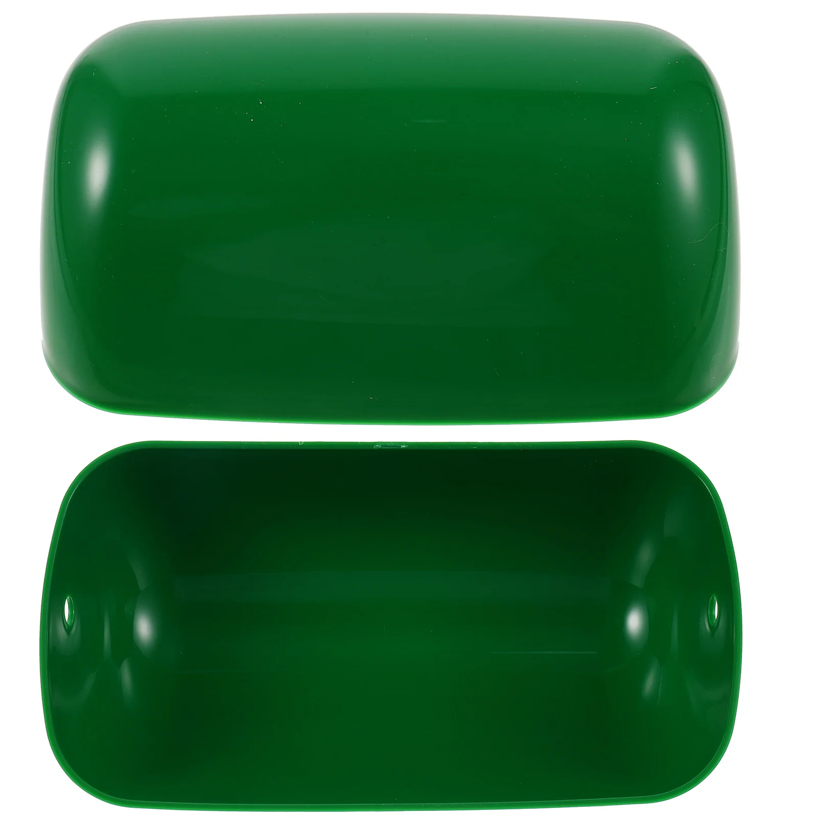 

2Pcs Bankers Lamp Plastic Lamp Shades Vintage Replacement Decorative Table Light Shade Cover Protector Bankers Lampshade