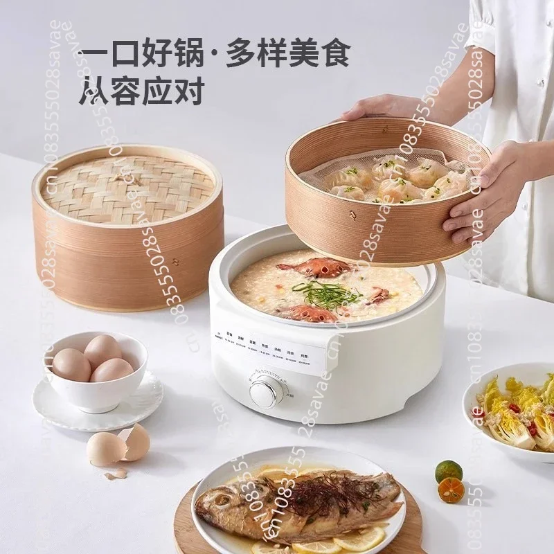 Electric Steamer Multi-functional Household Three-layer Steaming and Stewing Integrated Timed Breakfast Machine Bamboo Steamer