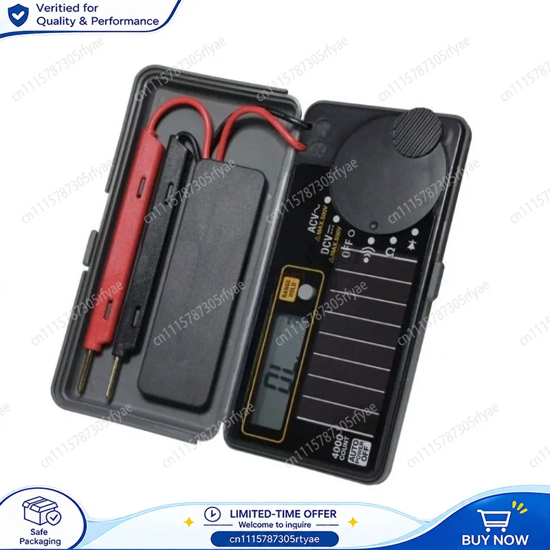 Pocket Mini Digital Multimeter 4000 Count Portable DMM DC AC Voltage Tester Automatic Electrical Test Meter