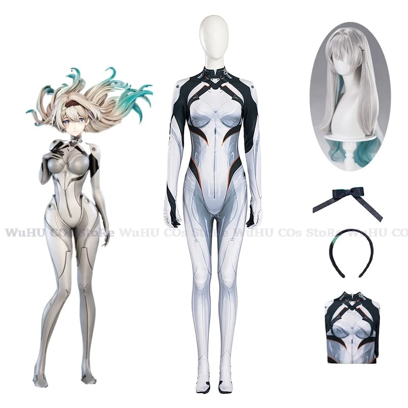 

Игра Honkai Star Rail Firefly Косплей Боевые платья Cos Комбинезон Белая униформа Парик Полный комплект Костюм Женский Хэллоуин Вечеринка Ролевая игра