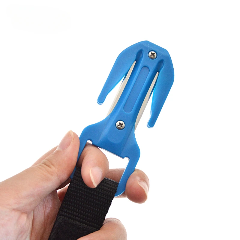 Diving cutter Multi-color portable underwater cutter diver rope net escape rescue knife KF-963