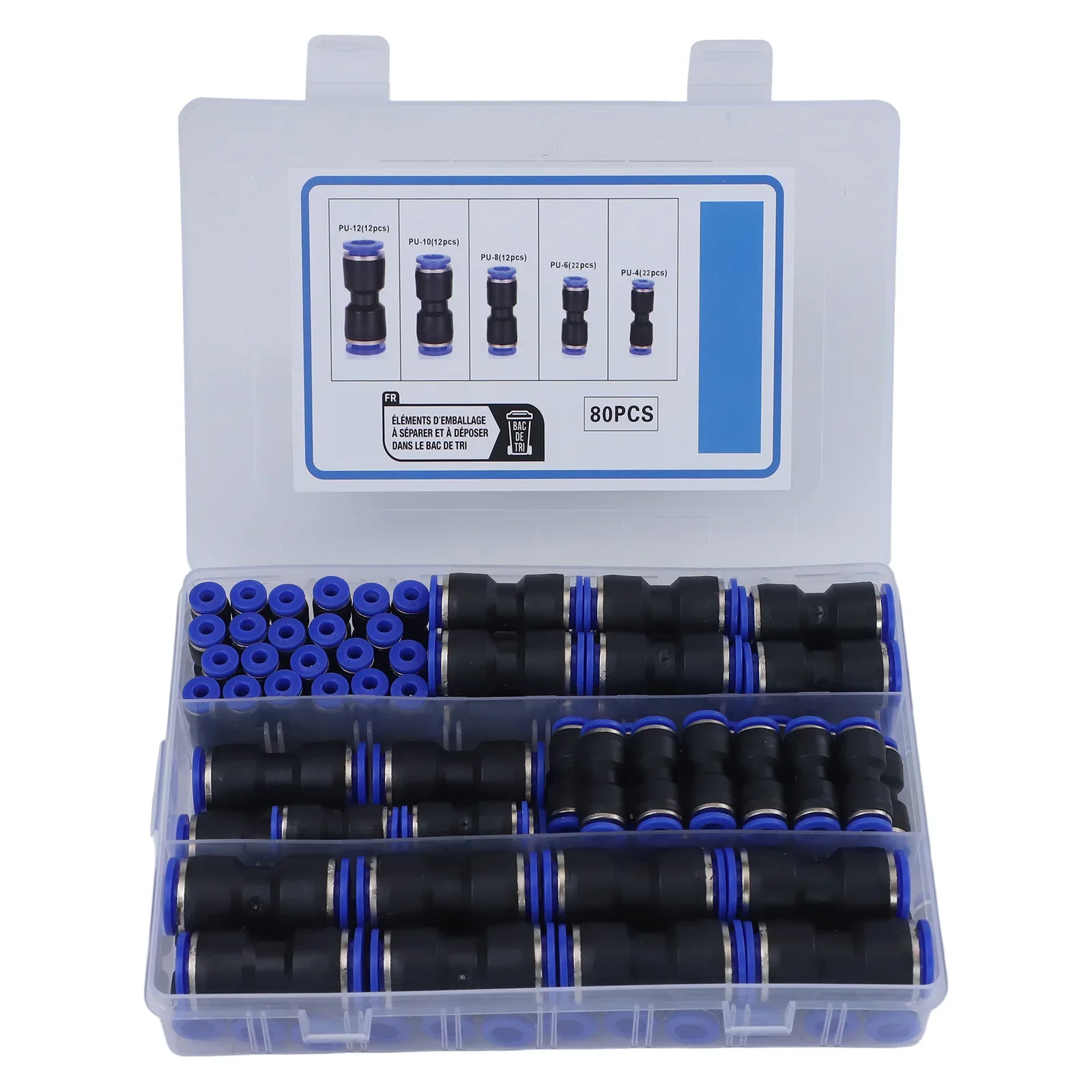 For Air Or Fluid Transport Push Connectors High Pressure Connectors Kit High Pressure Connectors Temperature Range 0-60 C