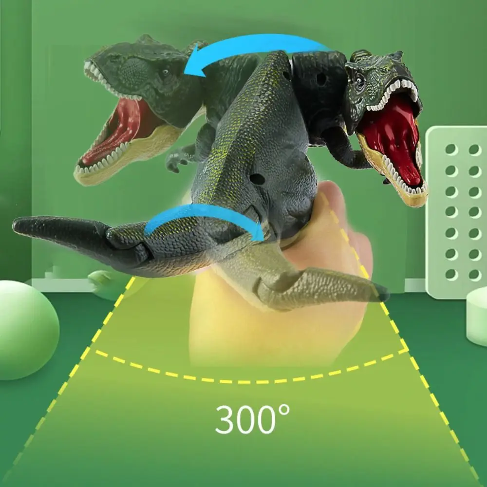 with Swing Bite Pressing Dinosaur Toys Tyrannosaurus Rex Model Head and Tail Movements Dinosaurio Antiestres Easy To Operate