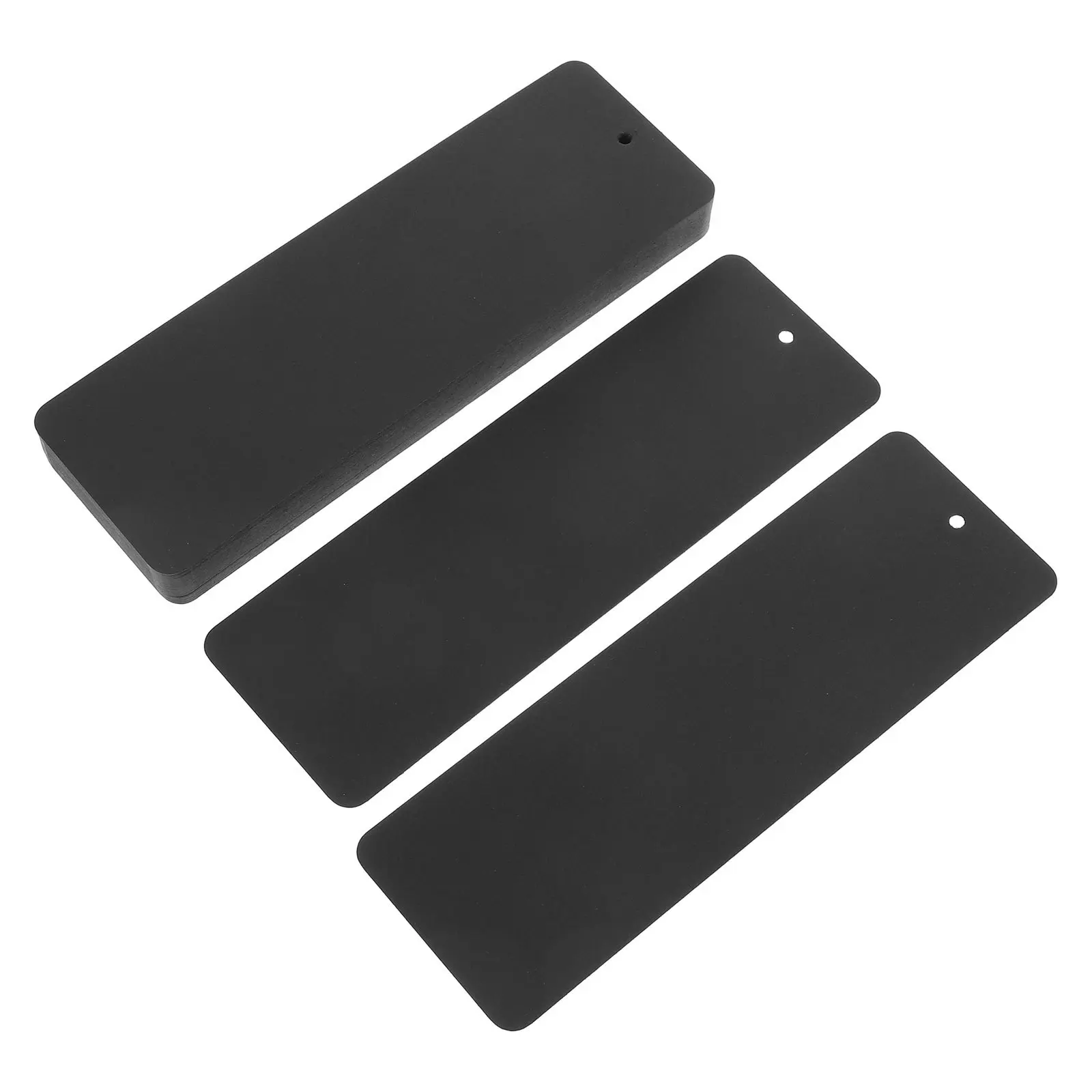 50Pcs Blank Bookmarks Black Cardstock Tags DIY Teacher Supplies School Craft Project Accessories Blank Bookmarks