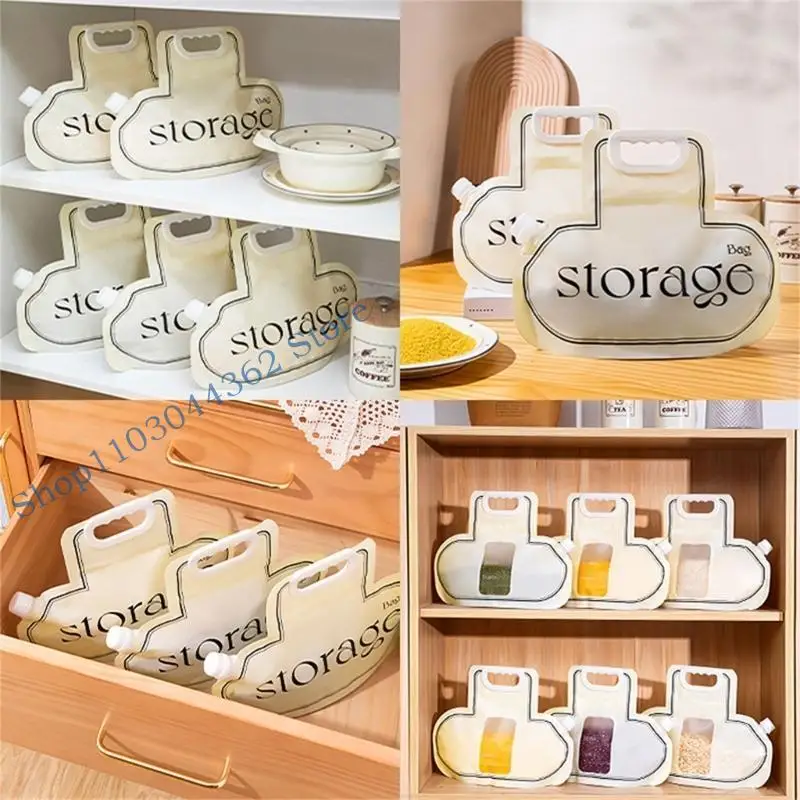

A3PA Cloud Grain Storage Bag with Visual Window Large Capacity for Kitchen