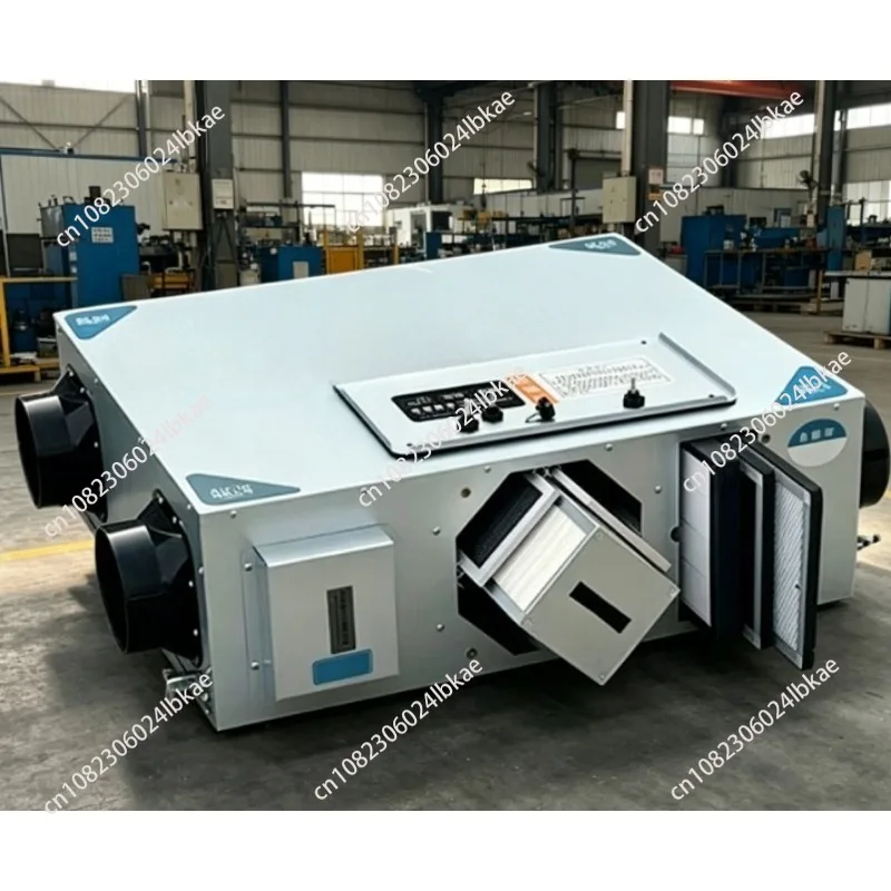 Whole-house fresh air system with full heat exchanger, two-way airflow, and integrated air purification
