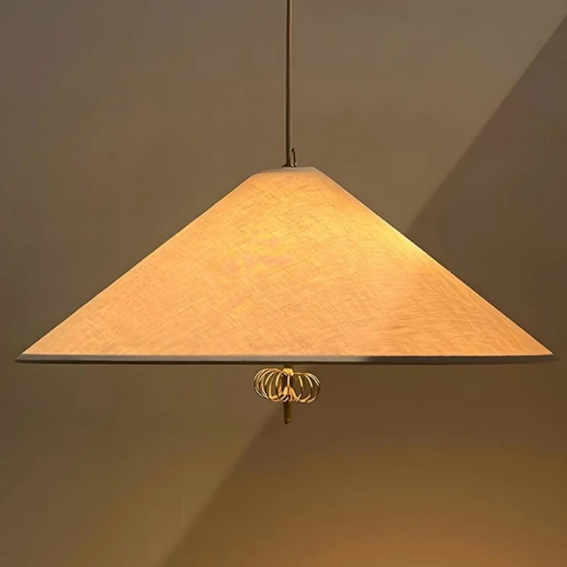 Danish Fabric Pendant Light Living Room Bedroom Suspension Dining Table Kitchen Chandelier Hanging Lamp