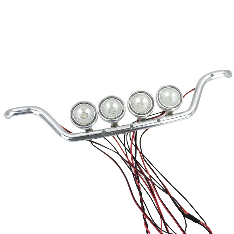 Led Simulatie Metalen Zonnescherm Plaat Koepellamp Voor 1/14 Tamiya Rc Vrachtwagen Auto Scania 770S 6X4 56368 8X4 56371 Diy Onderdelen Speelgoed