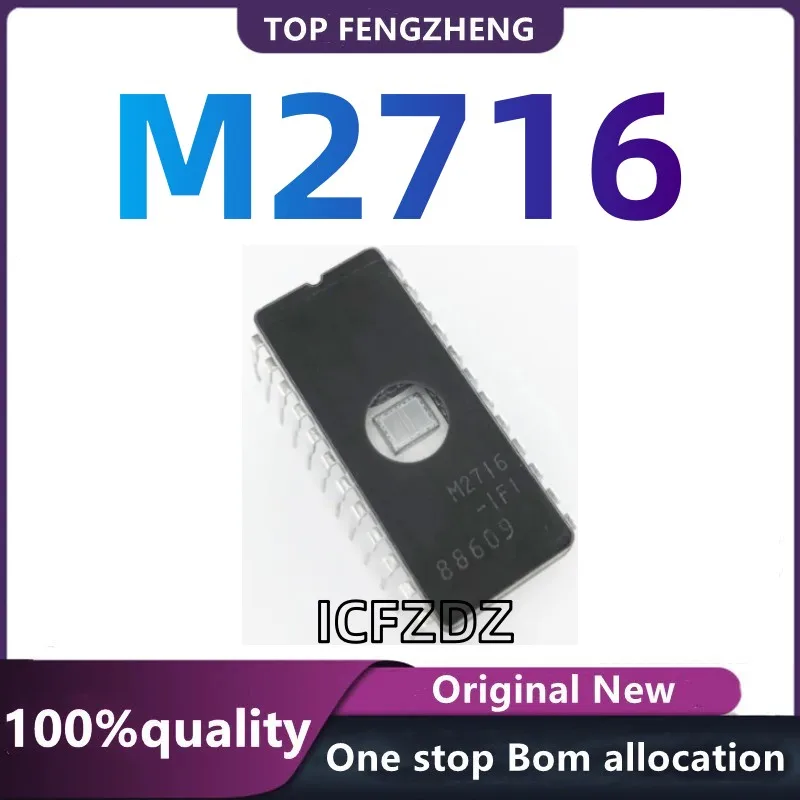 （10PCS)100%New original M2716-1F1 M2716 2716 Memory UV EPROM  Electronic Components & Supplies