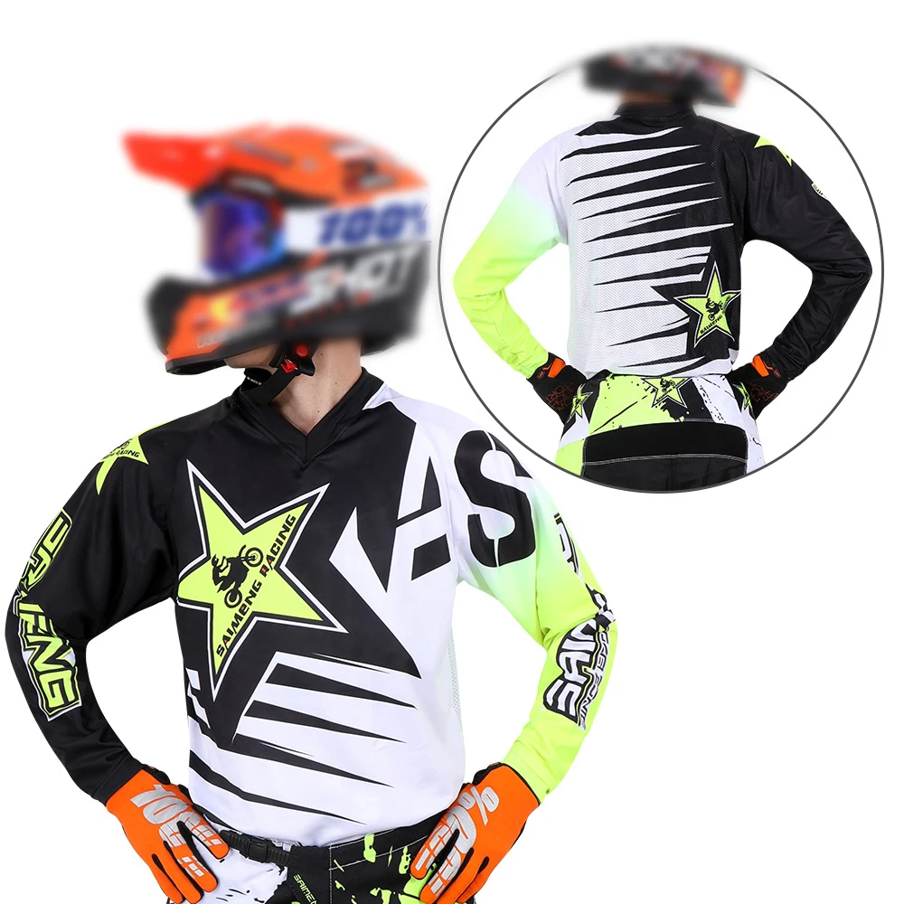 

Motocross Jersey racing Mens Women's Off-road MX DH BMX ATV MTB Enduro MOTO Motorcycle Dirt Bike XXXXL Long sleeved T-shirt