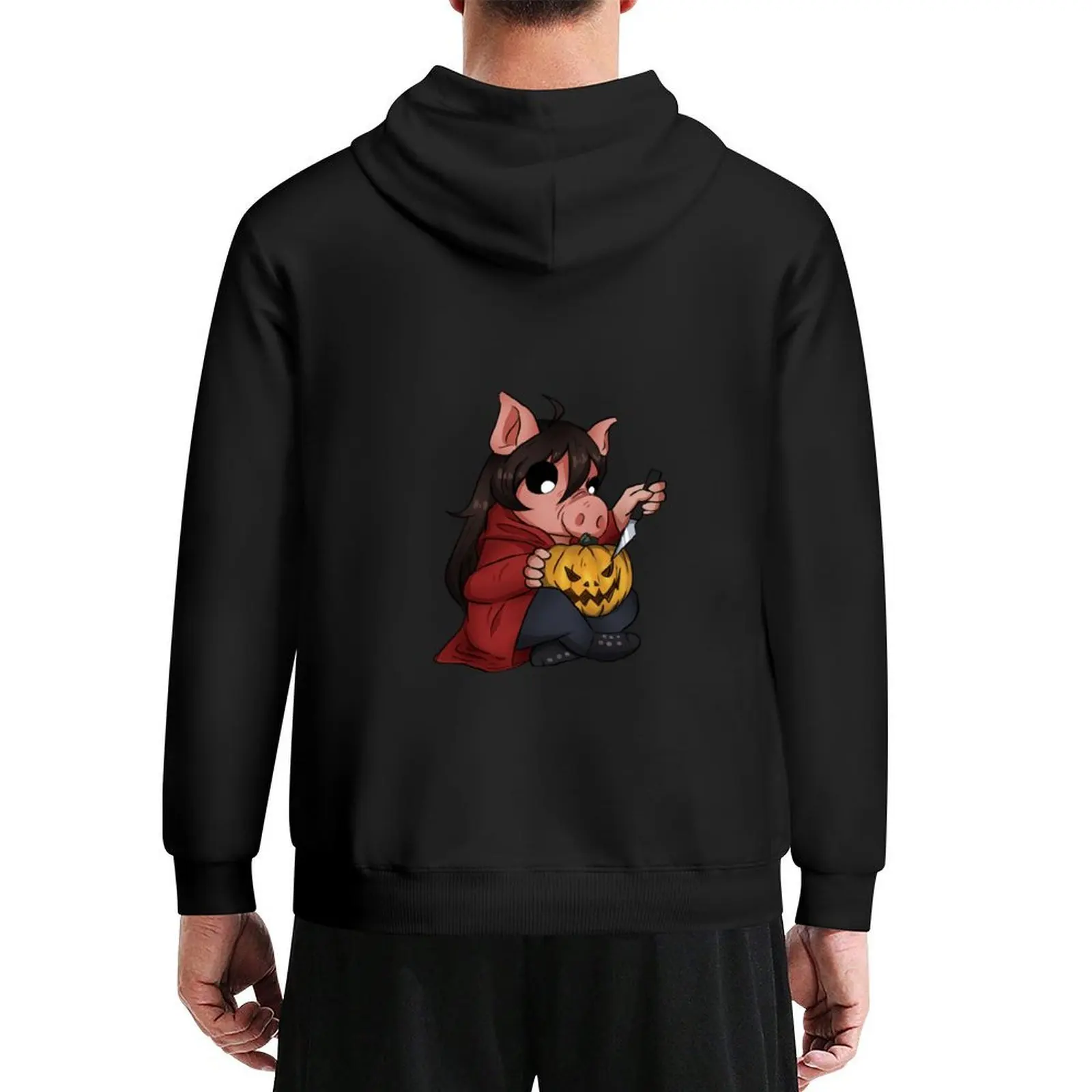 

Halloween Piggy! Hoodie korean style clothes men's winter sweater mens clothes autumn hoodie