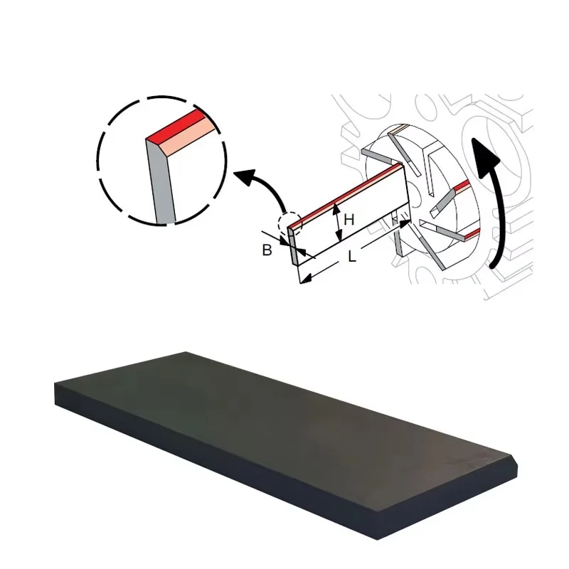 Various Sizes Graphite vane Carbon sheet thick 5mm Graphite rotor carbon vane for offset printing pump Graphite Plates Blades