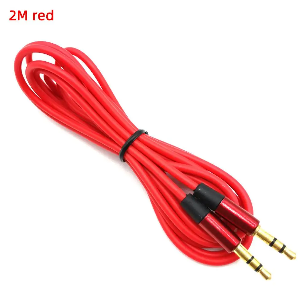 Male to male 3.5mm audio aux cable 1m 35 jack to 3.5 mm jack Car aux cable for iPhone headphone beats speaker aux cord MP3/4