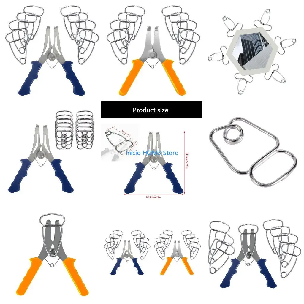 A5YD Heavy Duty Steel Spring Plier Clamps For Woodworking Offer Grip On Different Panel Thicknesses Holding
